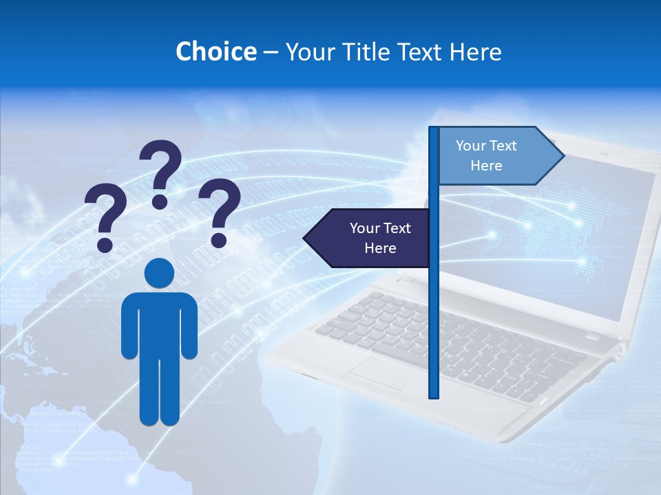 Background Communication Map PowerPoint Template