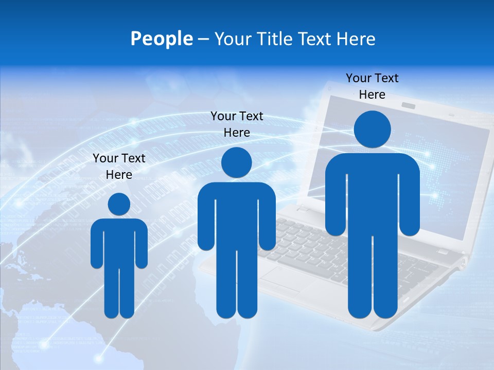 Background Communication Map PowerPoint Template