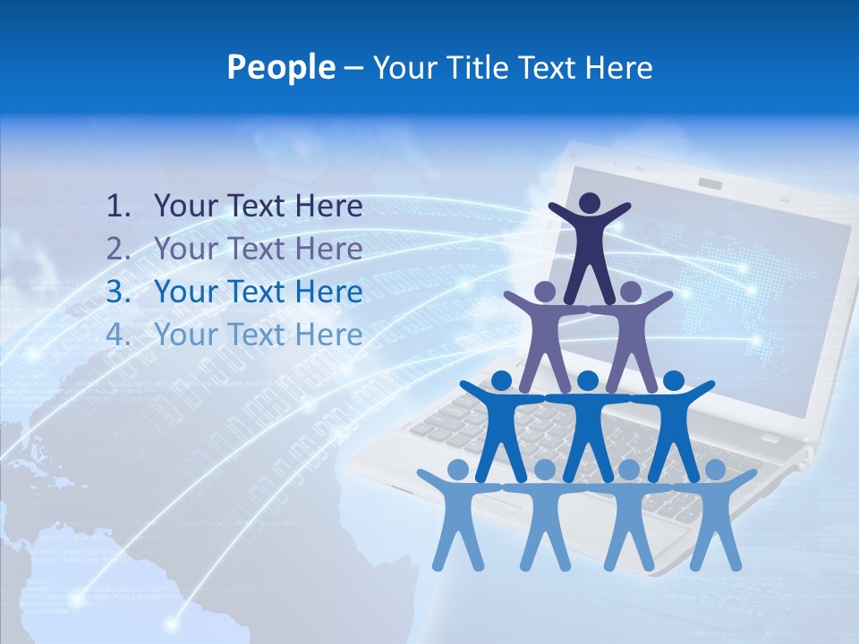 Background Communication Map PowerPoint Template