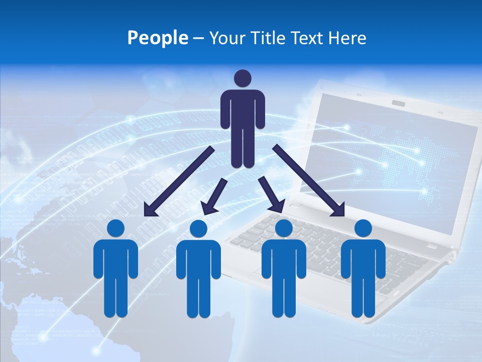 Background Communication Map PowerPoint Template