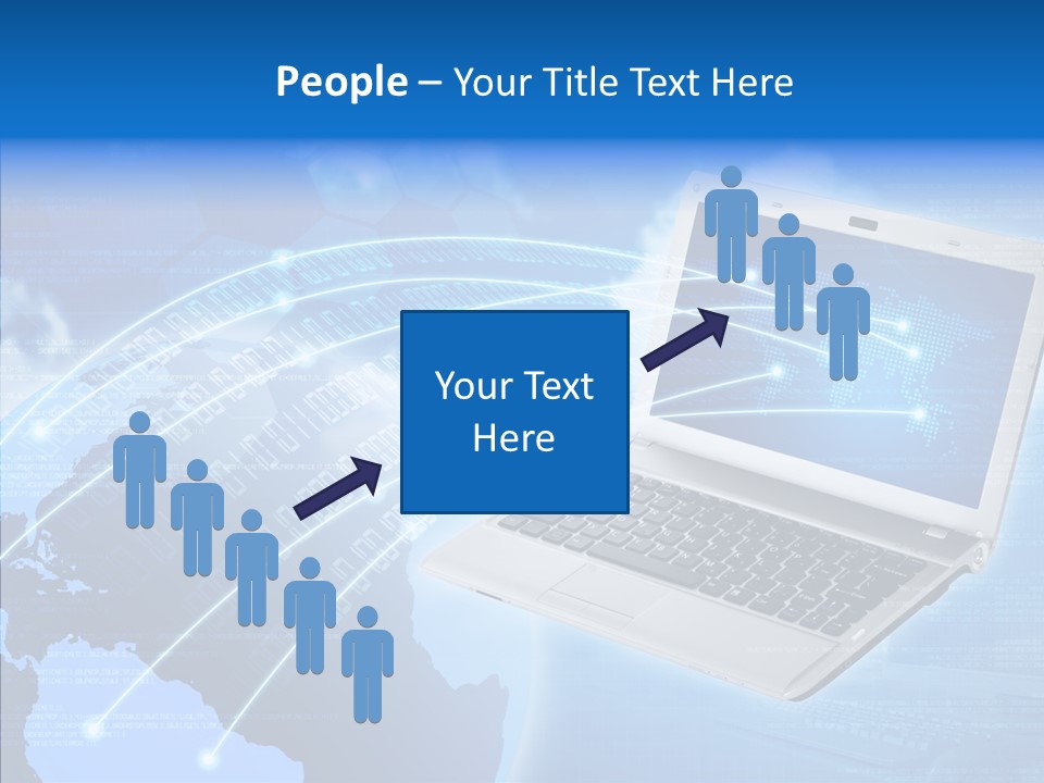 Background Communication Map PowerPoint Template