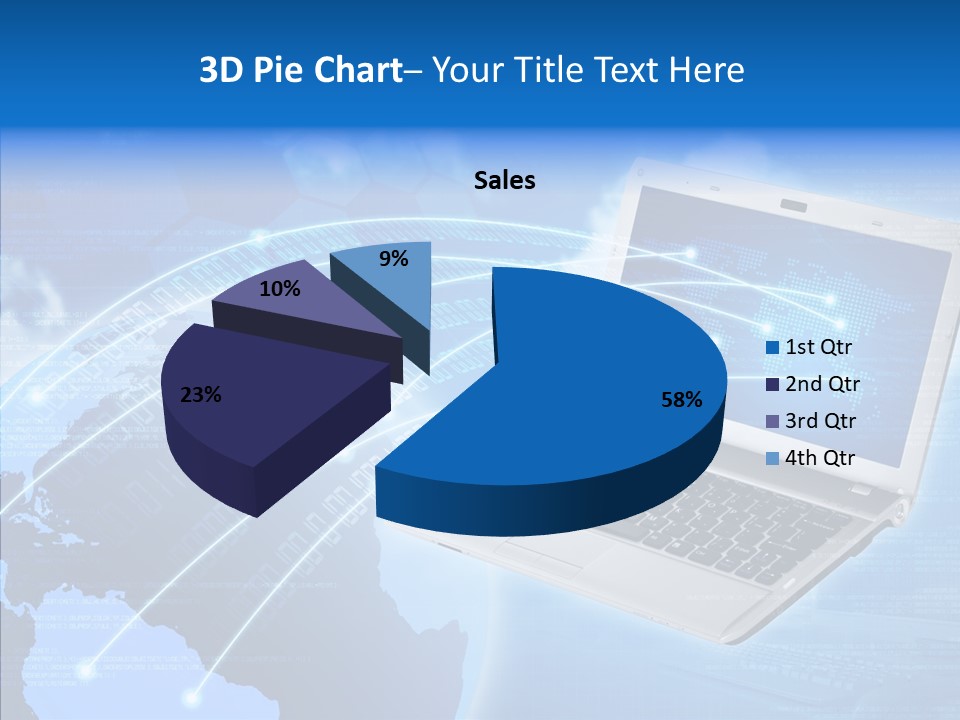 Background Communication Map PowerPoint Template