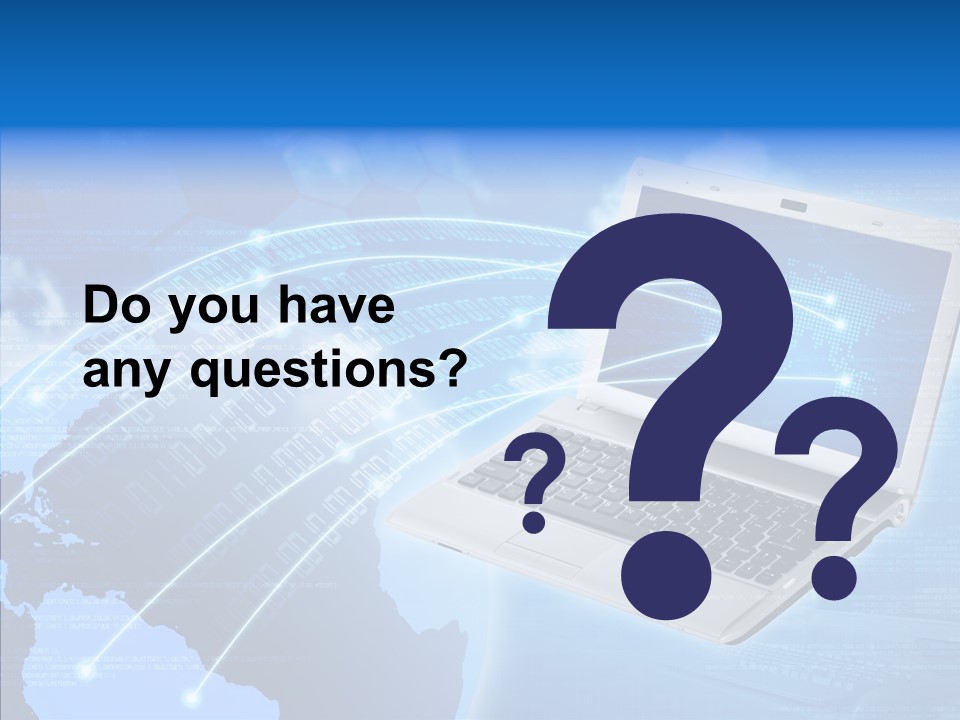 Background Communication Map PowerPoint Template