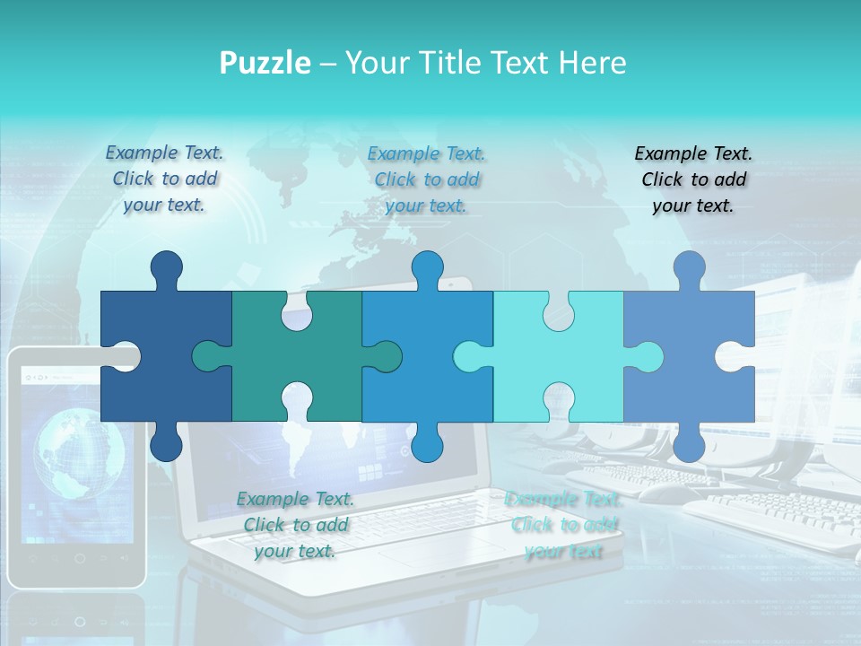 Worldmap Worldwide Smart Phone PowerPoint Template