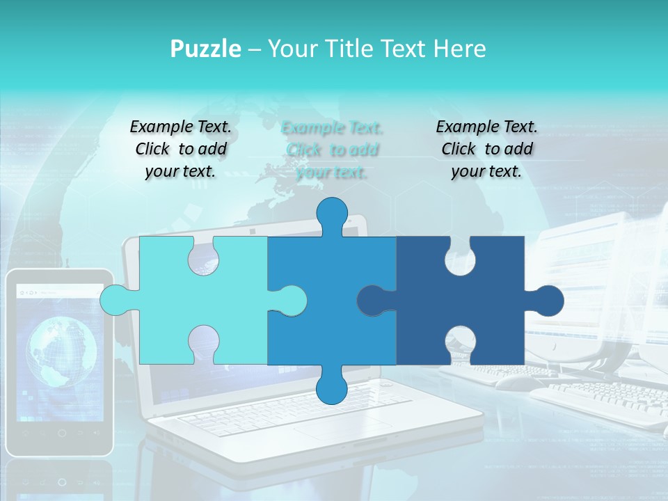 Worldmap Worldwide Smart Phone PowerPoint Template
