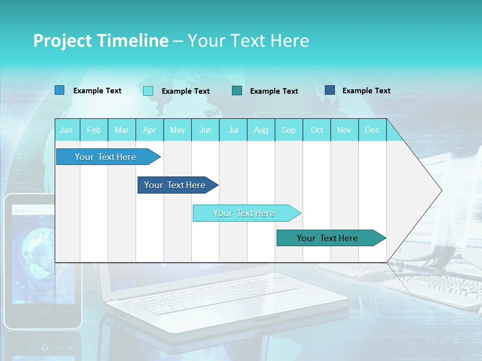 Worldmap Worldwide Smart Phone PowerPoint Template