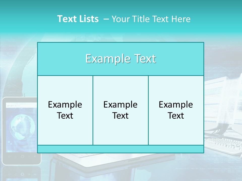 Worldmap Worldwide Smart Phone PowerPoint Template