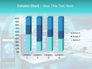 Worldmap Worldwide Smart Phone PowerPoint Template