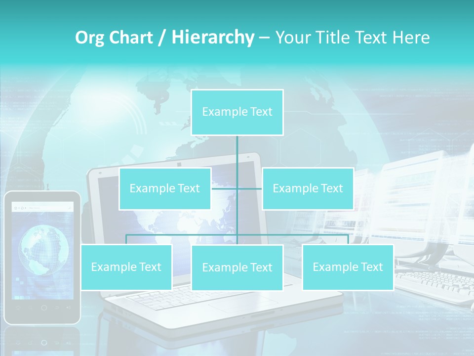 Worldmap Worldwide Smart Phone PowerPoint Template