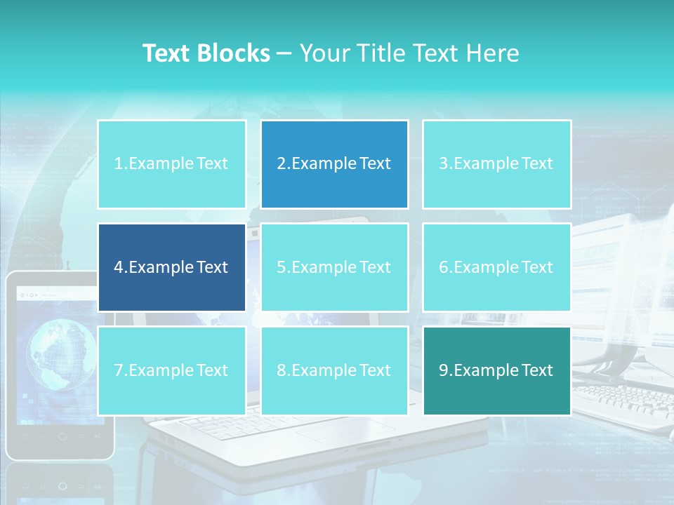 Worldmap Worldwide Smart Phone PowerPoint Template