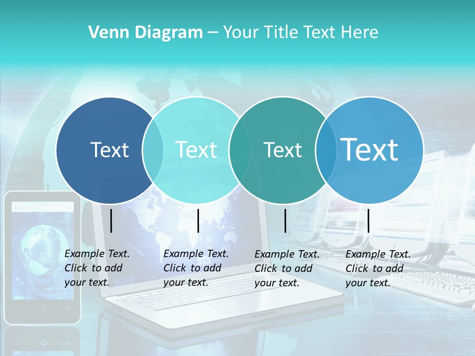 Worldmap Worldwide Smart Phone PowerPoint Template