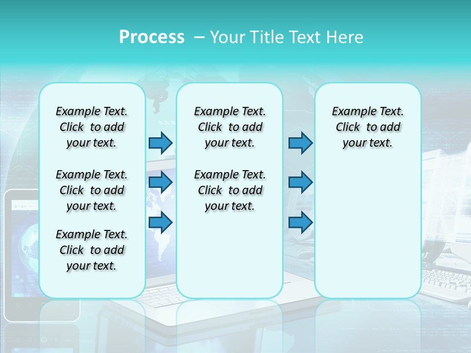 Worldmap Worldwide Smart Phone PowerPoint Template