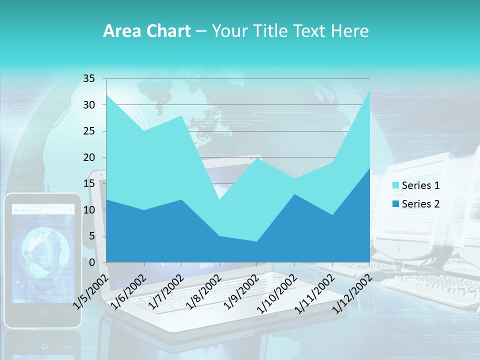 Worldmap Worldwide Smart Phone PowerPoint Template
