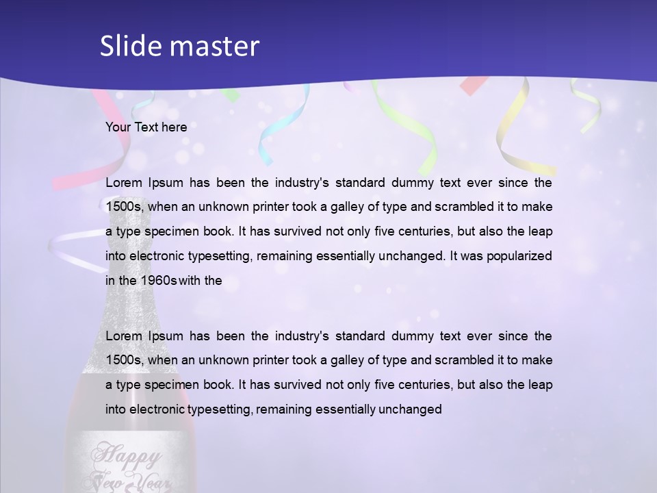 Fantasy Niebieski Wst PowerPoint Template