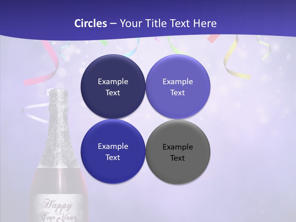 Fantasy Niebieski Wst PowerPoint Template