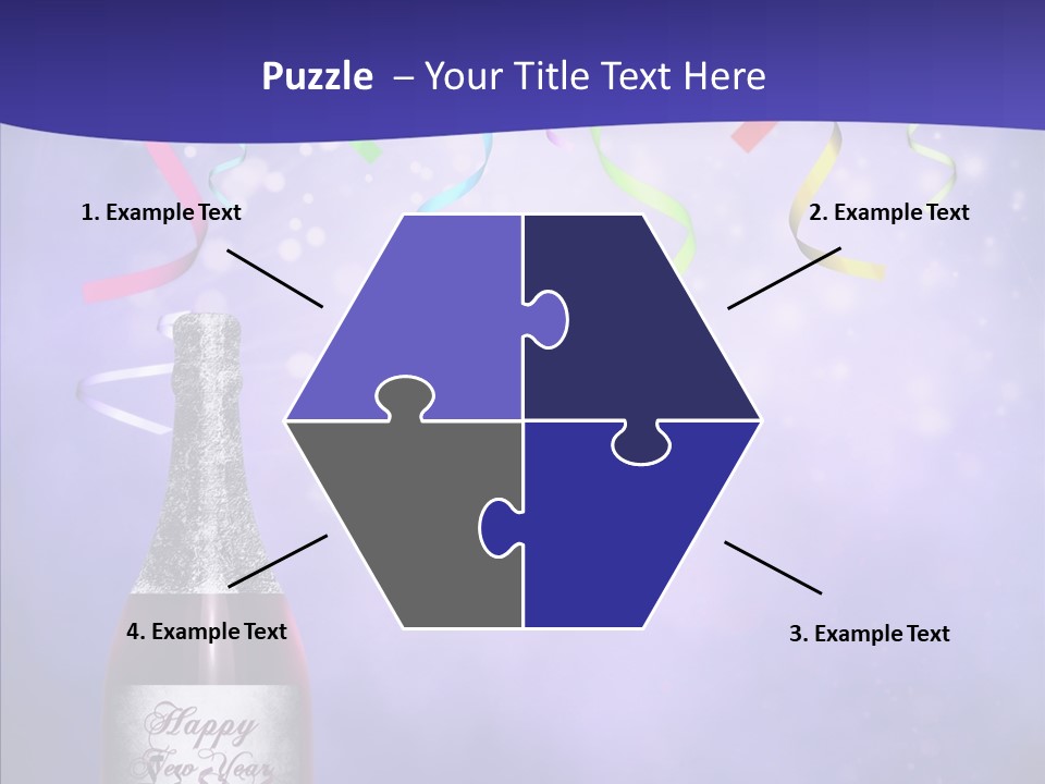 Fantasy Niebieski Wst PowerPoint Template