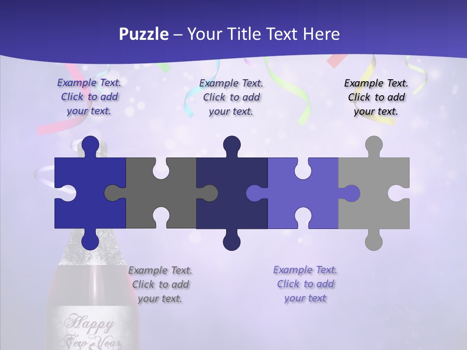 Fantasy Niebieski Wst PowerPoint Template
