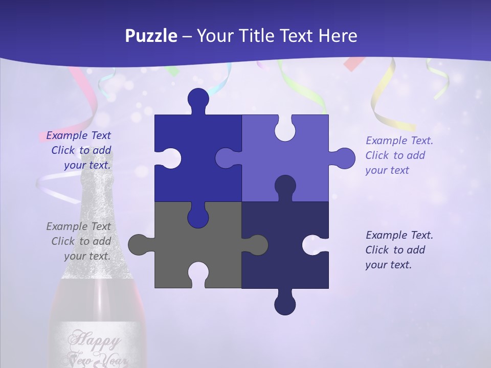 Fantasy Niebieski Wst PowerPoint Template