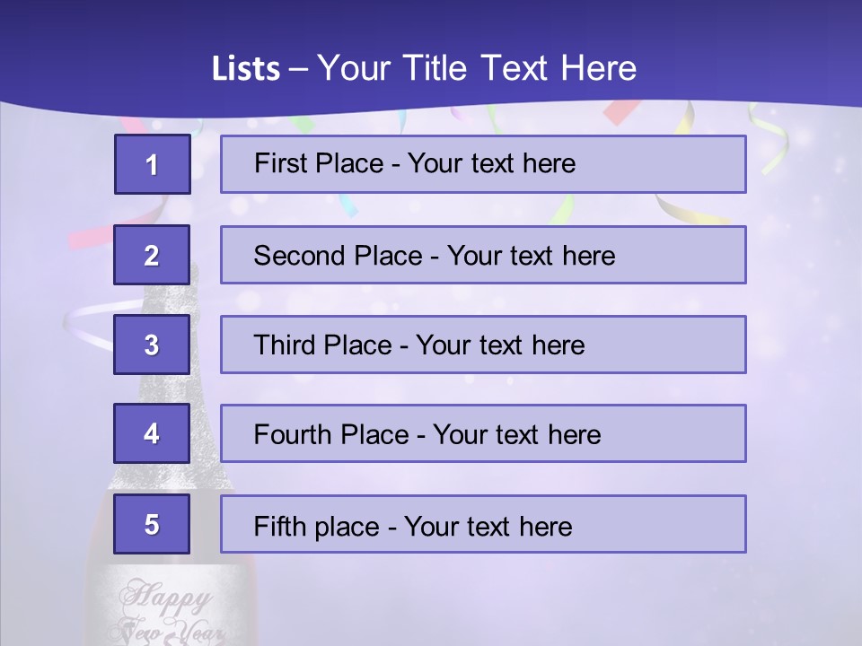 Fantasy Niebieski Wst PowerPoint Template