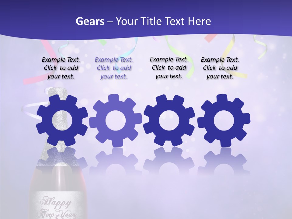 Fantasy Niebieski Wst PowerPoint Template