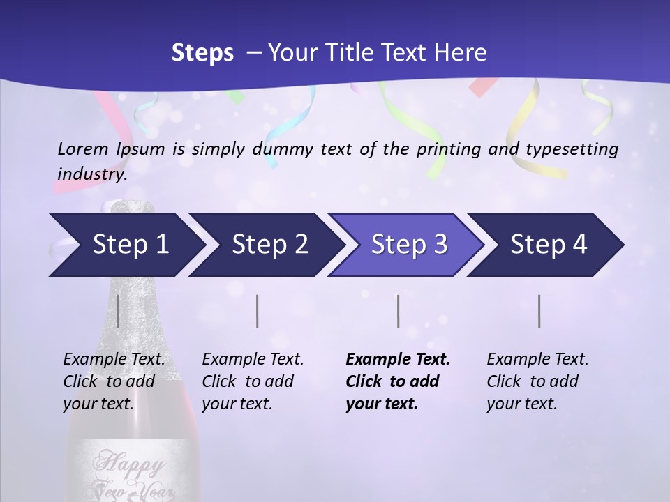 Fantasy Niebieski Wst PowerPoint Template