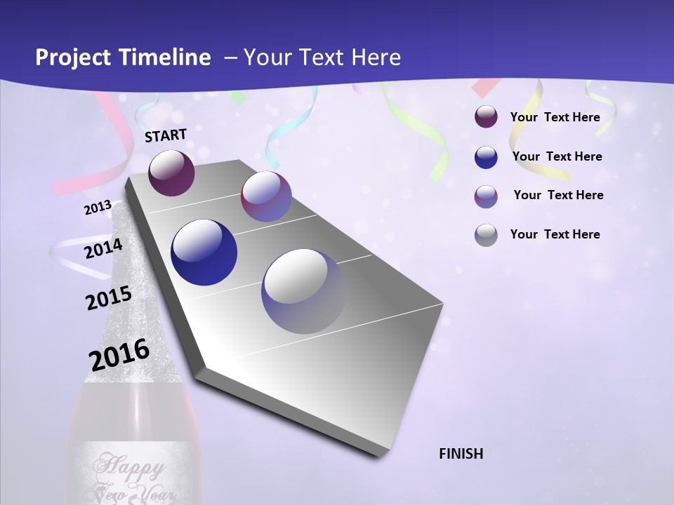 Fantasy Niebieski Wst PowerPoint Template