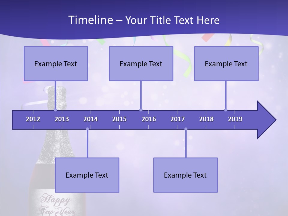 Fantasy Niebieski Wst PowerPoint Template
