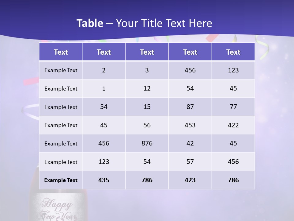 Fantasy Niebieski Wst PowerPoint Template