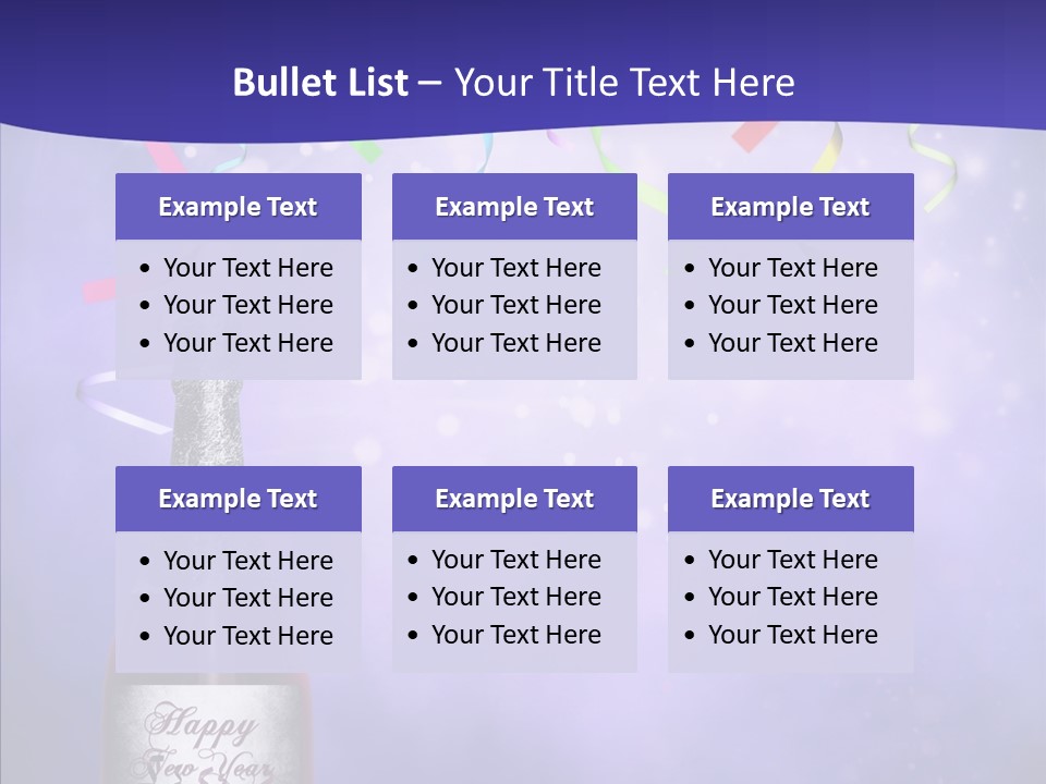 Fantasy Niebieski Wst PowerPoint Template