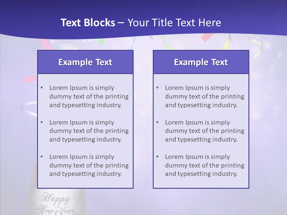 Fantasy Niebieski Wst PowerPoint Template