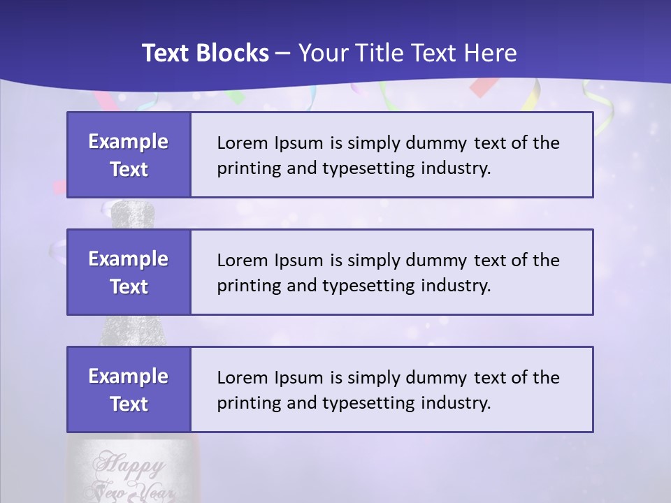 Fantasy Niebieski Wst PowerPoint Template