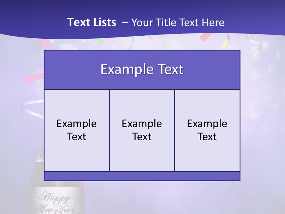 Fantasy Niebieski Wst PowerPoint Template