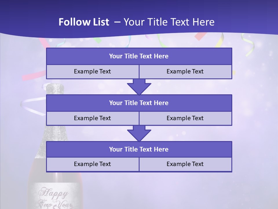 Fantasy Niebieski Wst PowerPoint Template