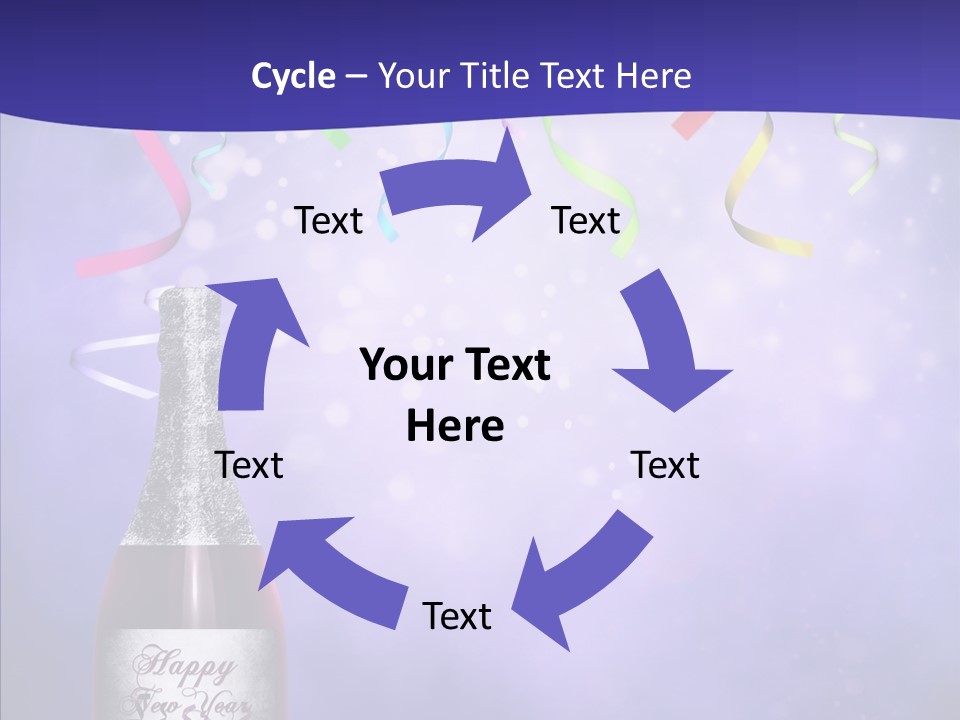 Fantasy Niebieski Wst PowerPoint Template
