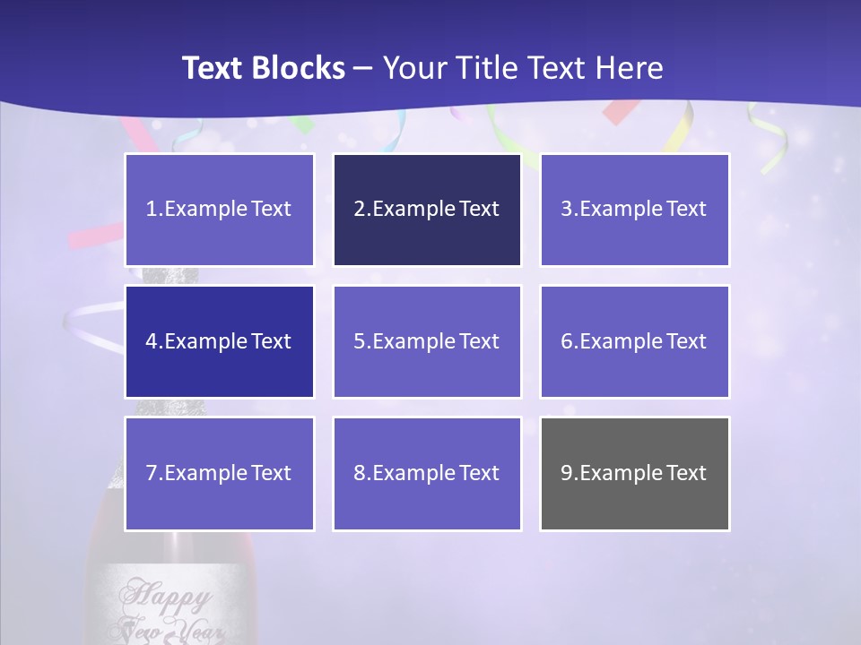 Fantasy Niebieski Wst PowerPoint Template