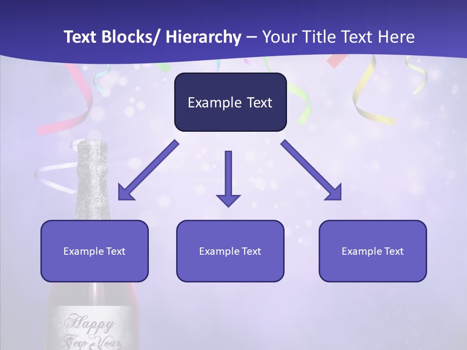 Fantasy Niebieski Wst PowerPoint Template