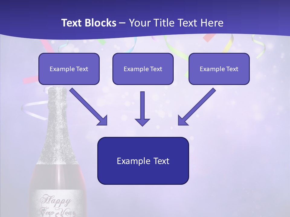 Fantasy Niebieski Wst PowerPoint Template
