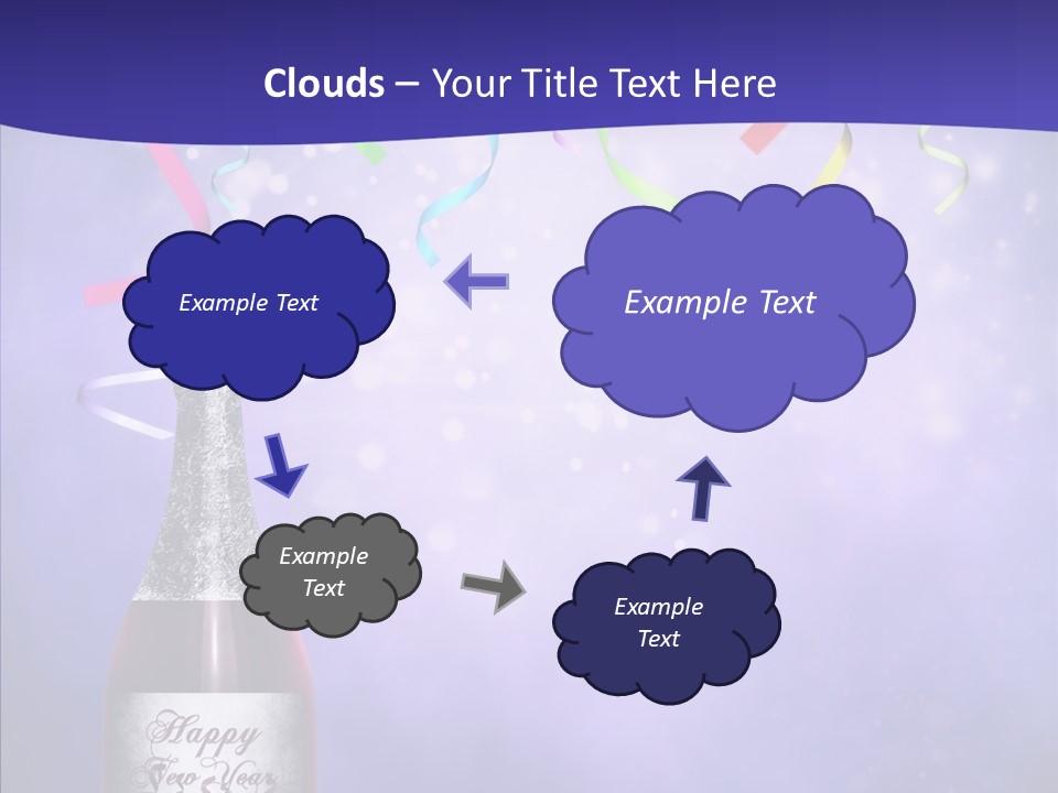 Fantasy Niebieski Wst PowerPoint Template