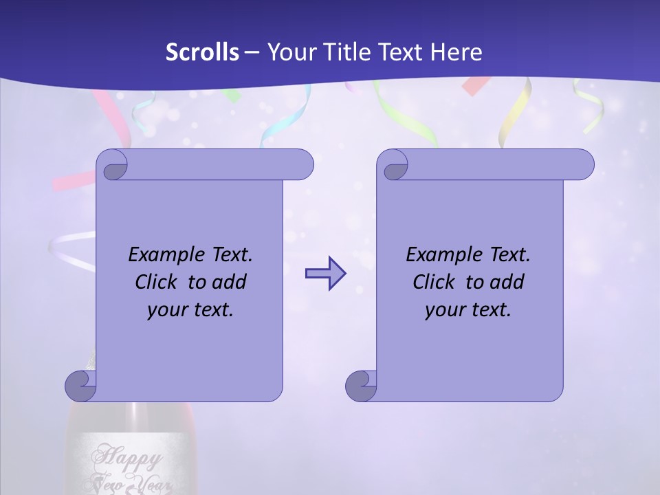 Fantasy Niebieski Wst PowerPoint Template
