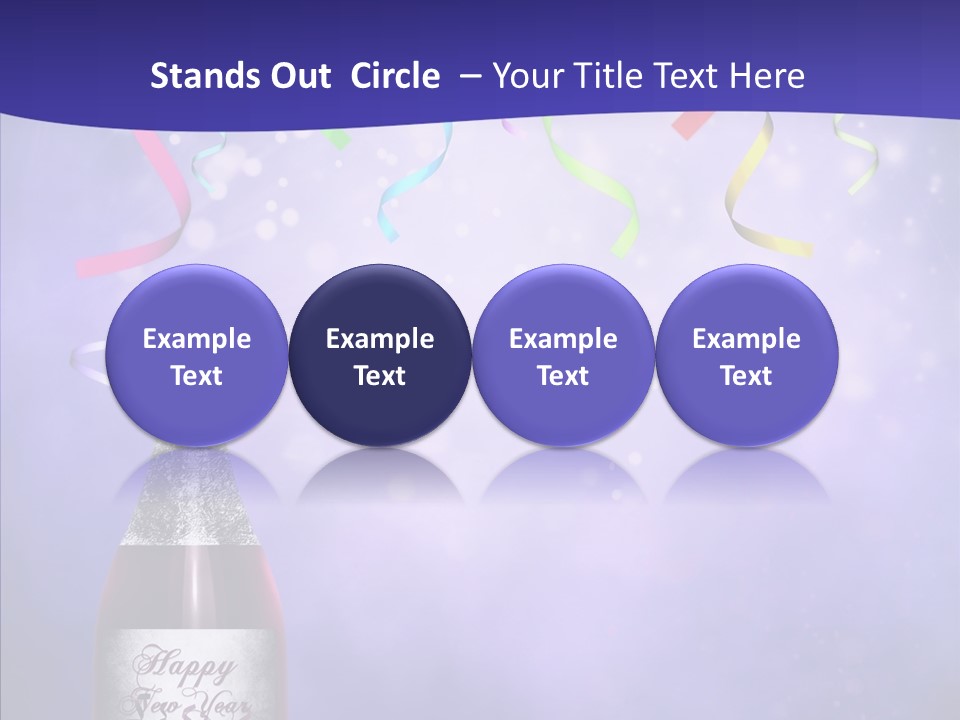 Fantasy Niebieski Wst PowerPoint Template