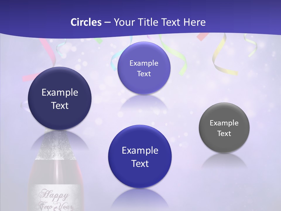 Fantasy Niebieski Wst PowerPoint Template