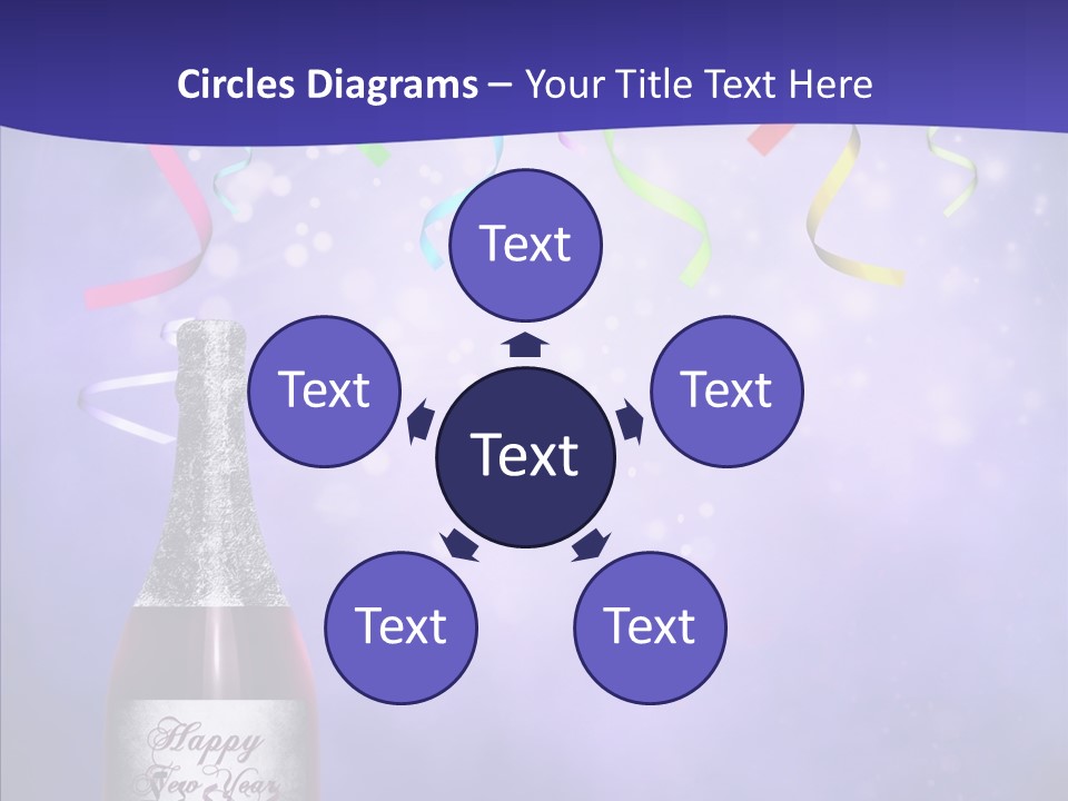 Fantasy Niebieski Wst PowerPoint Template