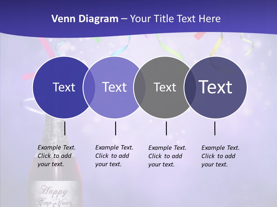 Fantasy Niebieski Wst PowerPoint Template