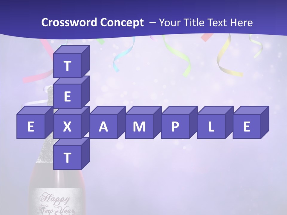 Fantasy Niebieski Wst PowerPoint Template