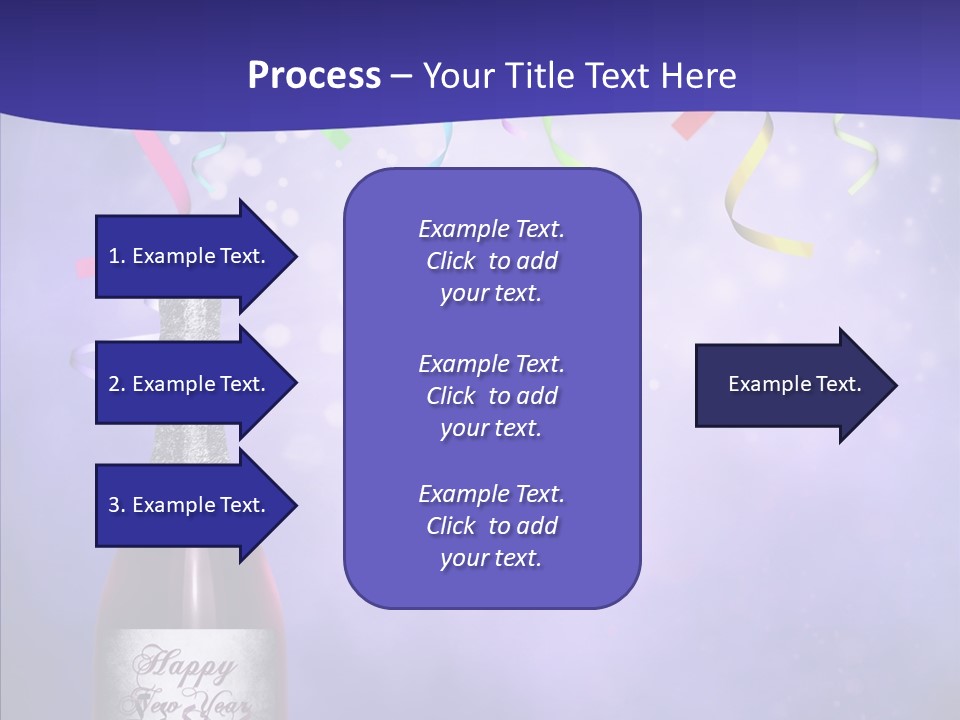 Fantasy Niebieski Wst PowerPoint Template
