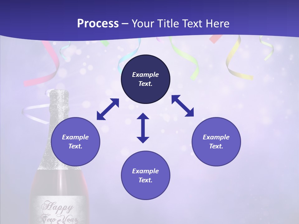 Fantasy Niebieski Wst PowerPoint Template