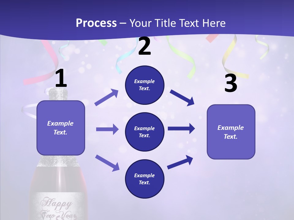 Fantasy Niebieski Wst PowerPoint Template