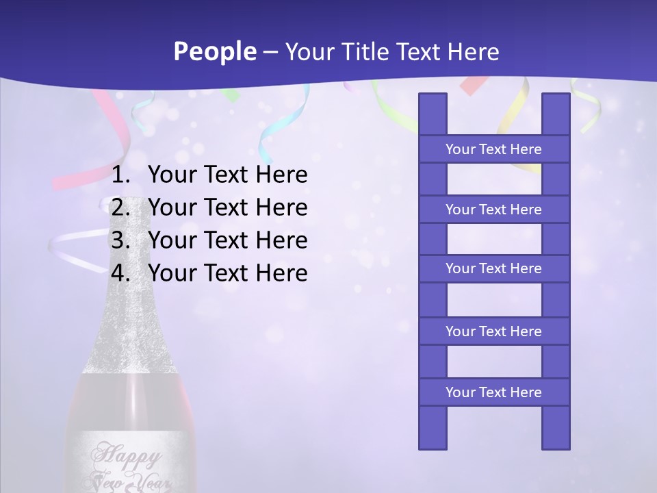Fantasy Niebieski Wst PowerPoint Template