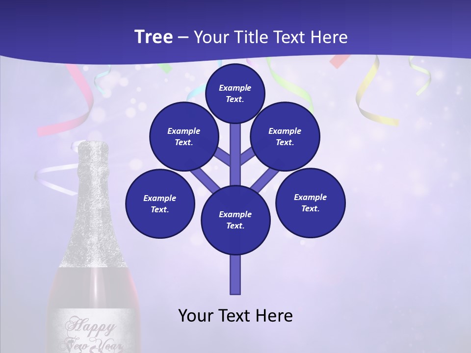 Fantasy Niebieski Wst PowerPoint Template