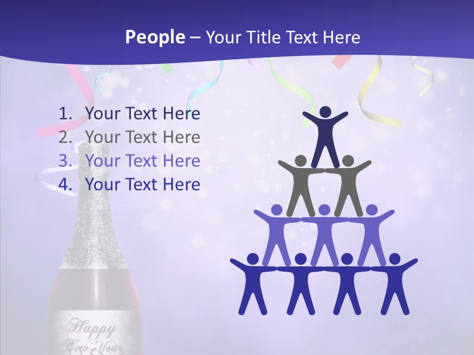 Fantasy Niebieski Wst PowerPoint Template